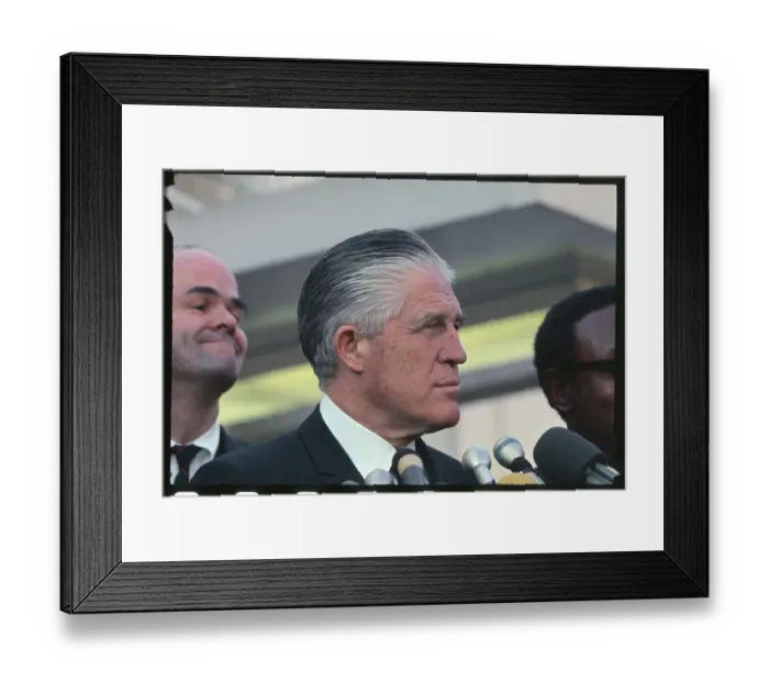Framed Print : Portrait of George Romney Speaking Framed Print : Portrait of George Romney Speaking