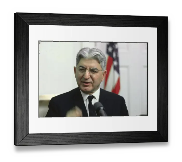 Framed Print : Portrait of Dr. Arthur Burns Framed Print : Portrait of Dr. Arthur Burns