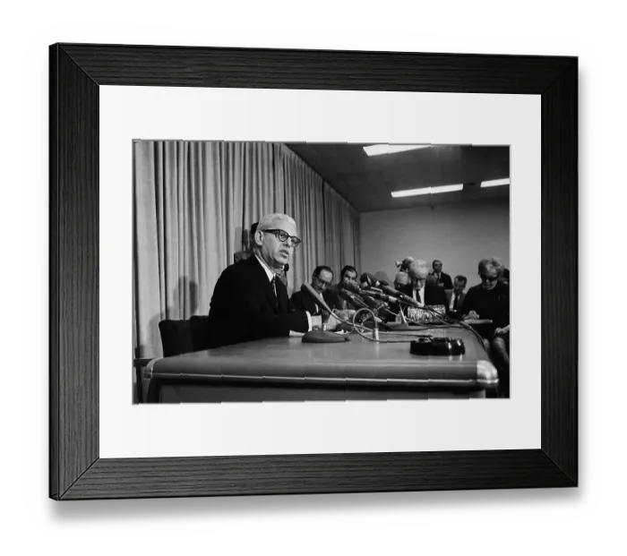 Framed Print : US Ambassador Arthur Goldberg Addresses United Nations Framed Print : US Ambassador Arthur Goldberg Addresses United Nations
