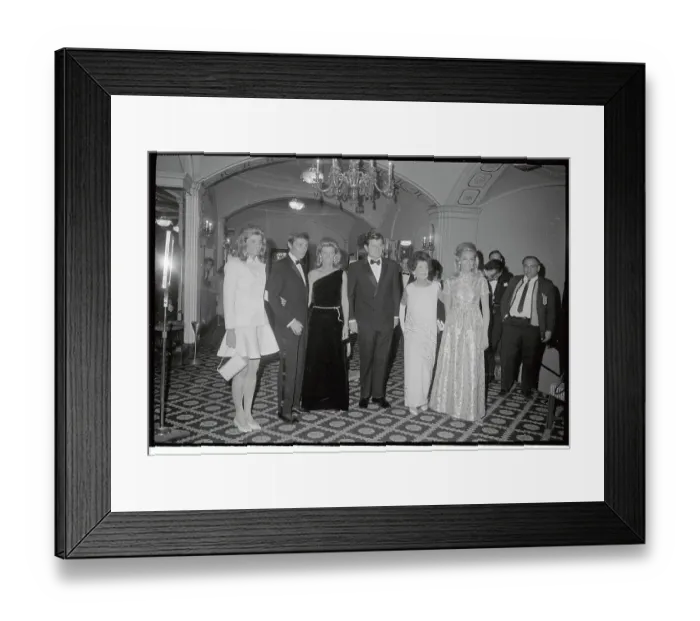 Framed Print : Edward Kennedy and Family Attending a Fund Raising Dinner