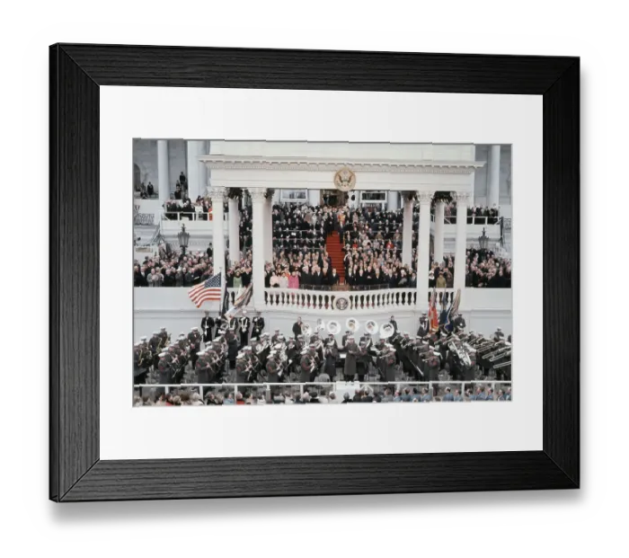 Framed Print : Richard Nixon with LBJ at Inauguration Ceremony Framed Print : Richard Nixon with LBJ at Inauguration Ceremony