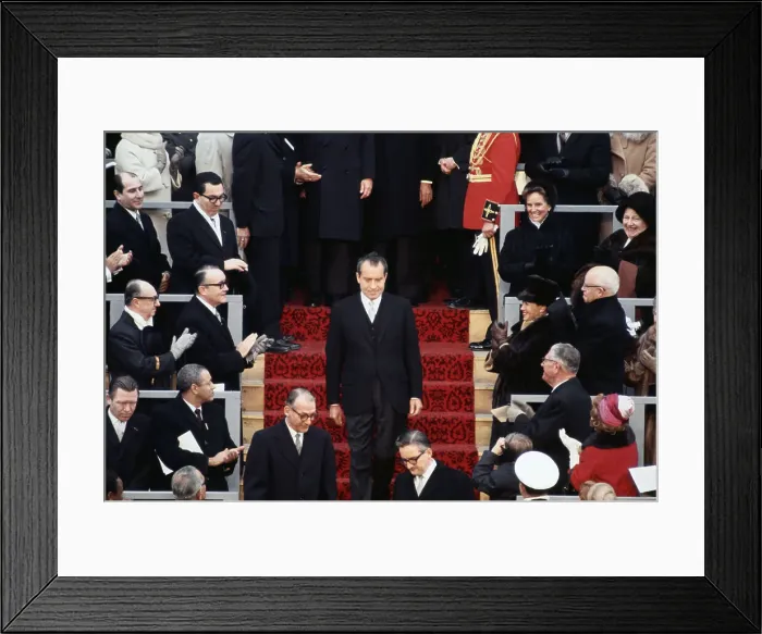 Framed Print : President Nixon Being Sworn Into Office Framed Print : President Nixon Being Sworn Into Office