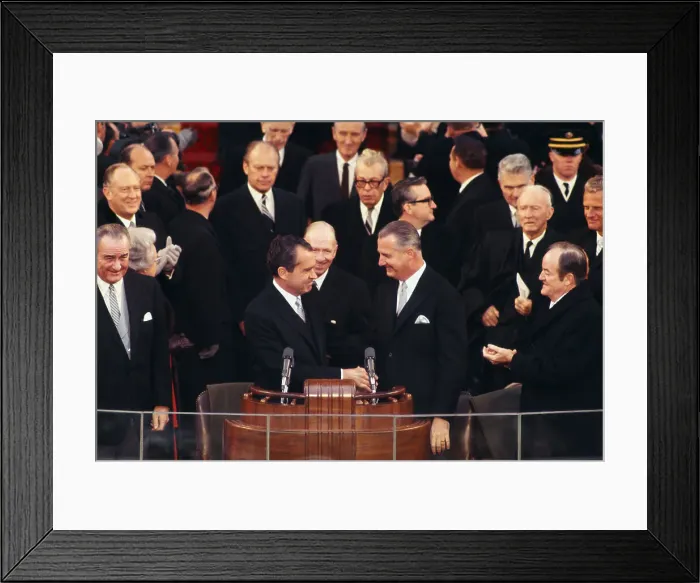 Framed Print : Richard Nixon and Spiro Agnew at Inauguration Framed Print : Richard Nixon and Spiro Agnew at Inauguration