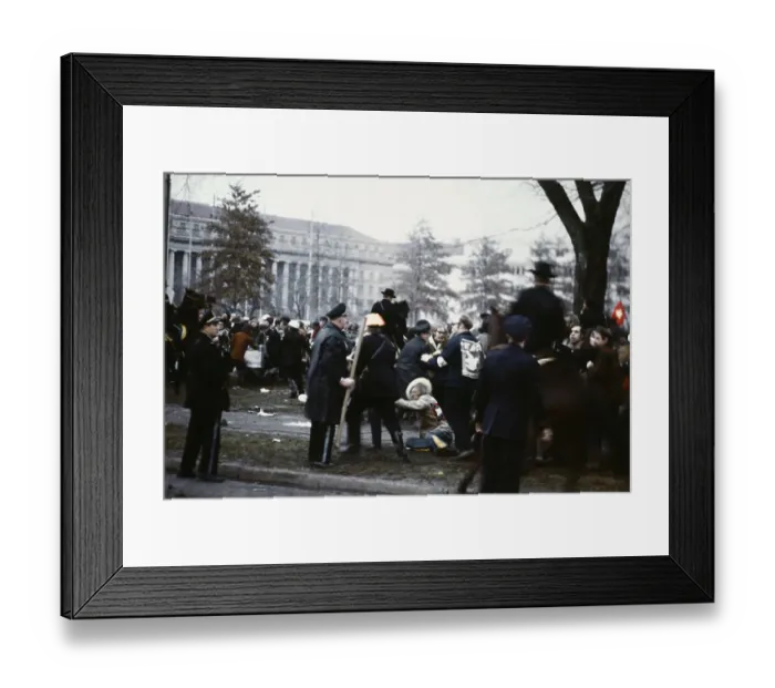 Framed Print : Demonstration Against Nixon Framed Print : Demonstration Against Nixon