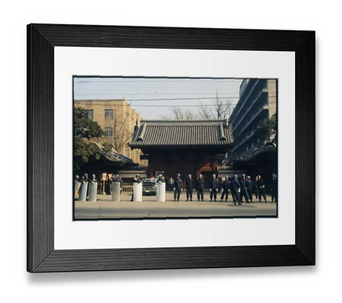 Framed Print : Police Stopping Radical Students Framed Print : Police Stopping Radical Students