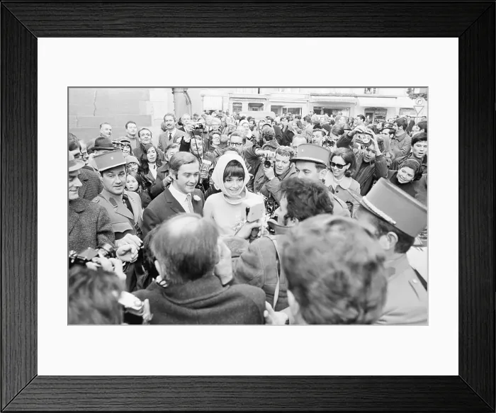 Framed Print : Audrey Hepburn Just Married Framed Print : Audrey Hepburn Just Married