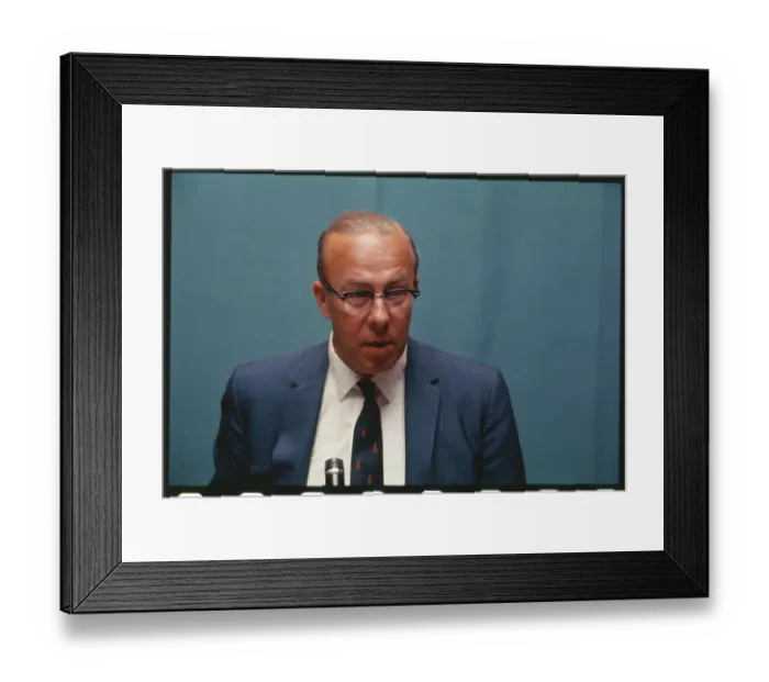 Framed Print : Portrait of George P. Schultz Framed Print : Portrait of George P. Schultz