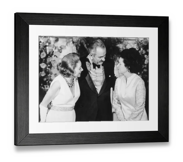 Framed Print : The Johnsons and Brooke Astor Framed Print : The Johnsons and Brooke Astor