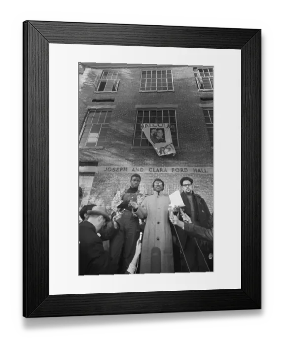 Framed Print : African American Students Read Demands Framed Print : African American Students Read Demands