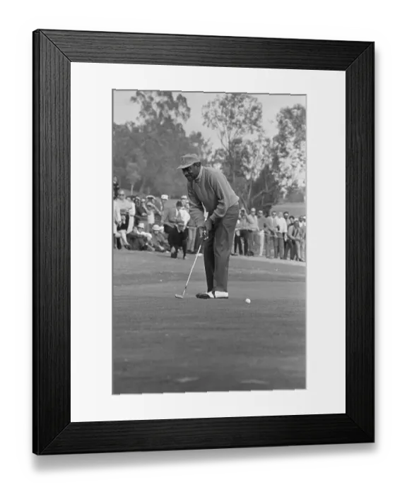 Framed Print : Charlie Sifford Upset Over Golf Play Framed Print : Charlie Sifford Upset Over Golf Play