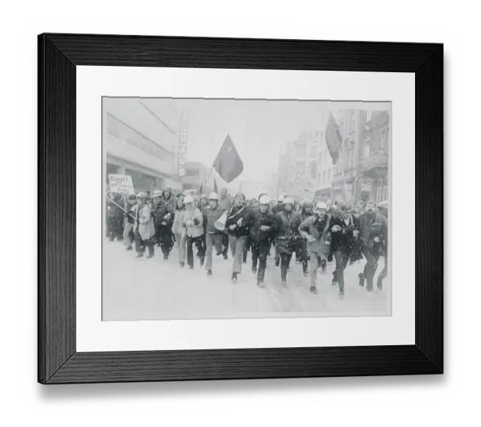 Framed Print : German Students Demonstration Framed Print : German Students Demonstration