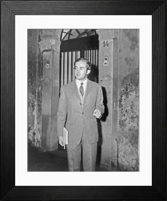 Framed Print : Psychiatrist Andrea Dotti Standing at Doorway Framed Print : Psychiatrist Andrea Dotti Standing at Doorway