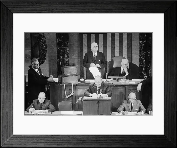 Framed Print : Congress Tabulating Electoral College Vote Framed Print : Congress Tabulating Electoral College Vote