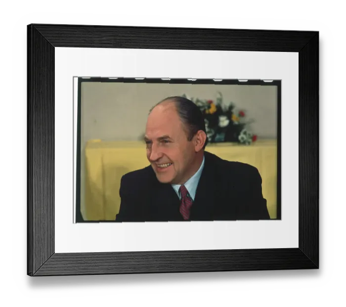 Framed Print : Portrait of Senator William B Saxbe