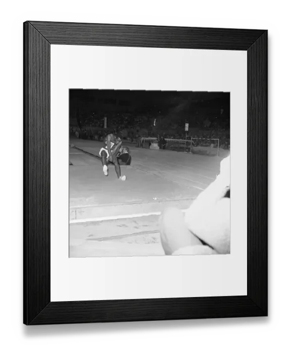 Framed Print : Bob Beamon Completing Long Jump Framed Print : Bob Beamon Completing Long Jump