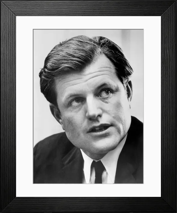 Framed Print : Portrait of Edward Moore Kennedy Framed Print : Portrait of Edward Moore Kennedy