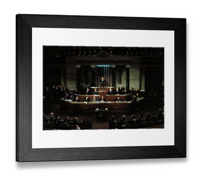 Framed Print : John W McCormack Addressing Congress Framed Print : John W McCormack Addressing Congress