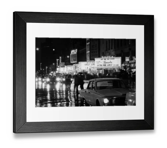 Framed Print : Times Square Sex Movie Advertisements, 1969 Framed Print : Times Square Sex Movie Advertisements, 1969
