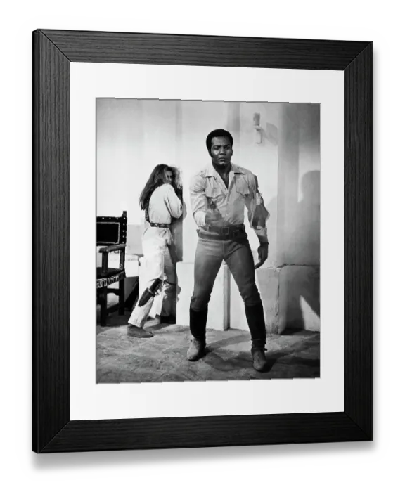 Framed Print : Jim Brown and Raquel Welch in 100 Rifles Framed Print : Jim Brown and Raquel Welch in 100 Rifles