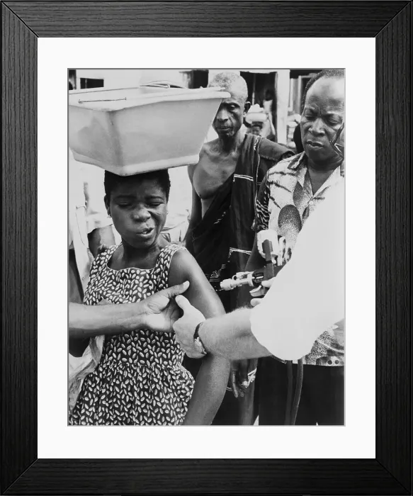 Framed Print : Girl Vaccinated Against Smallpox
