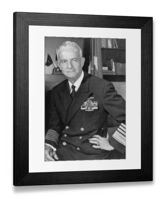 Framed Print : Portrait of Admiral John McCain Jr Framed Print : Portrait of Admiral John McCain Jr