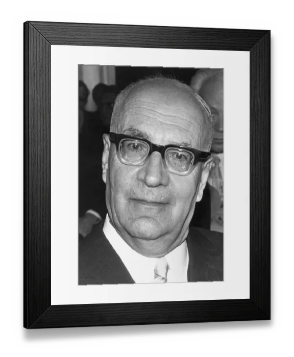Framed Print : Portrait of Felix Wankel Framed Print : Portrait of Felix Wankel