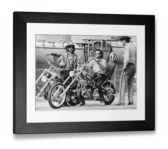 Framed Print : Peter Fonda and Dennis Hopper in Easy Rider