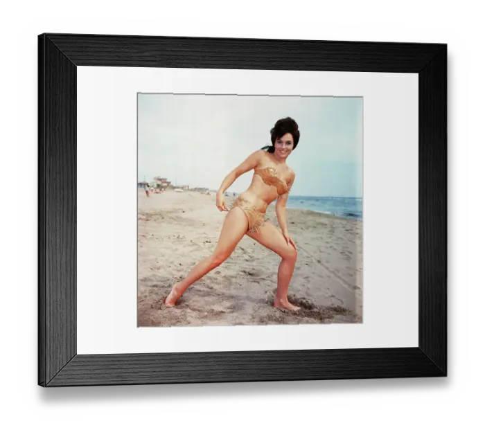 Framed Print : Dorla Rose Wearing Porcupine Bikini