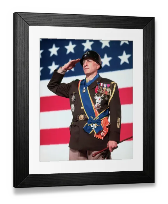 Framed Print : George C. Scott as Patton Framed Print : George C. Scott as Patton