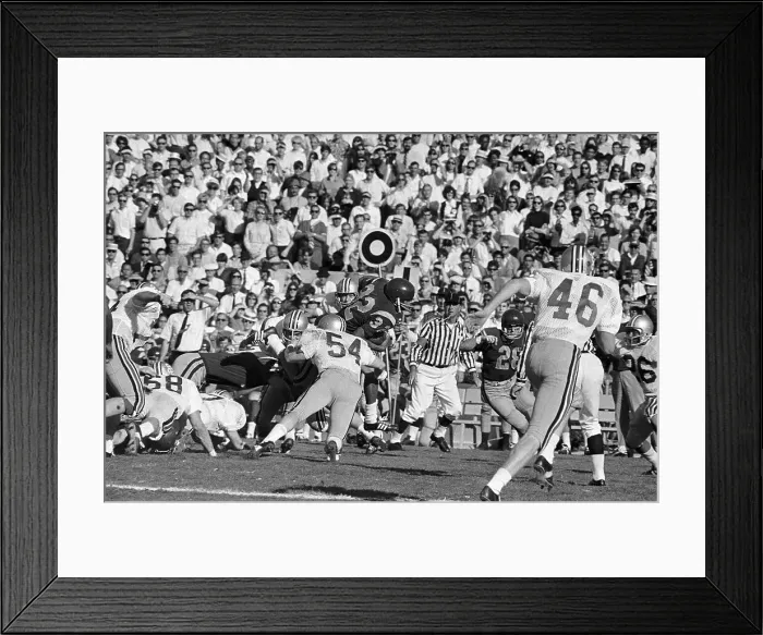 Framed Print : O.J. Simpson Held by Ohio State Defenders Framed Print : O.J. Simpson Held by Ohio State Defenders