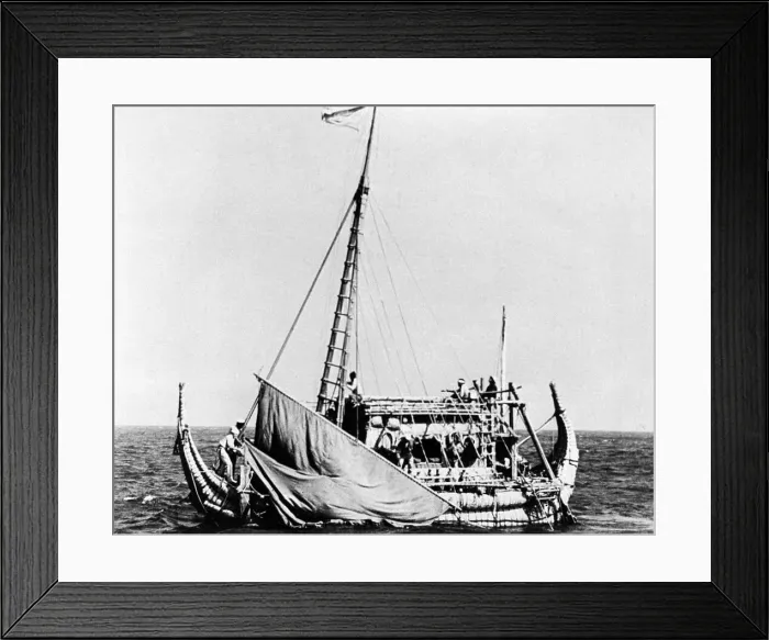 Framed Print : Thor Heyerdahl's Papyrus Reed Boat Framed Print : Thor Heyerdahl's Papyrus Reed Boat