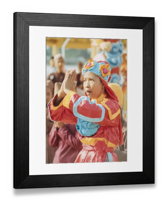 Framed Print : A Nun Singing Hymns For Peace On Cu Lao Island Framed Print : A Nun Singing Hymns For Peace On Cu Lao Island