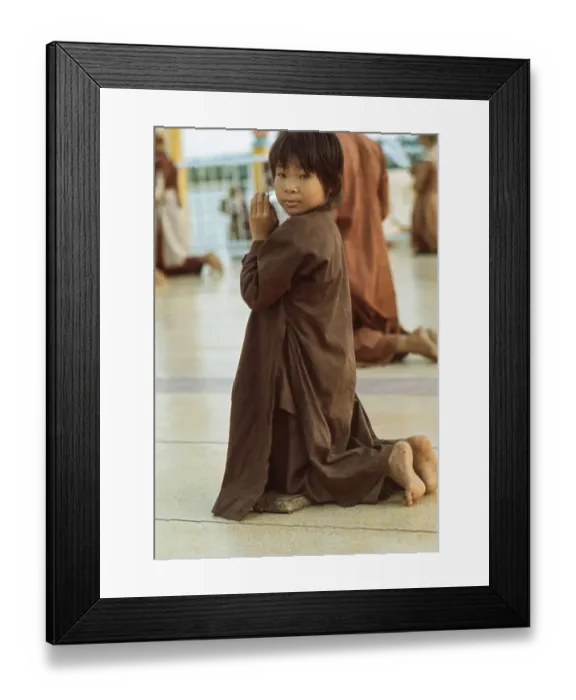 Framed Print : Young Child Praying Framed Print : Young Child Praying