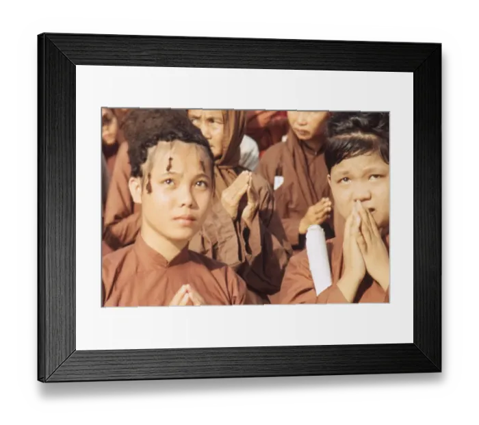Framed Print : Nuns In A Group On Cu Lao Island Framed Print : Nuns In A Group On Cu Lao Island