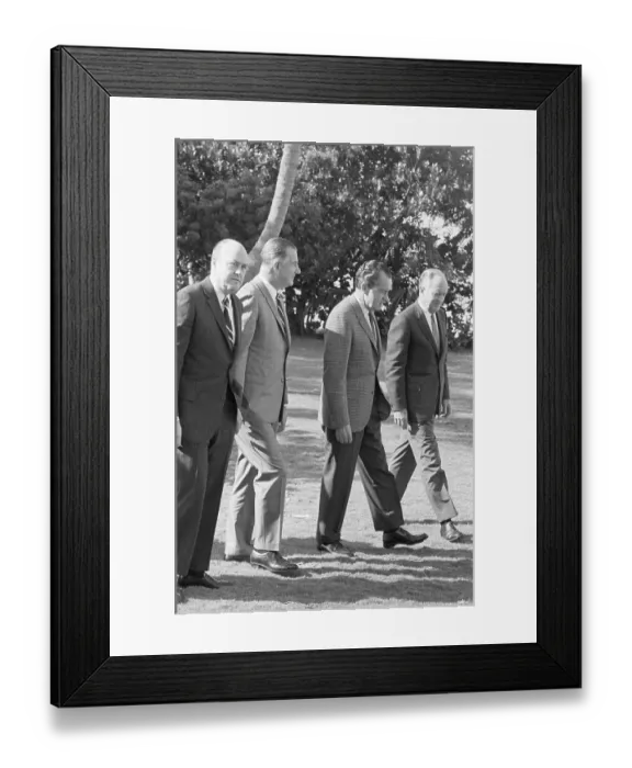 Framed Print : President Nixon and His Key Advisors Framed Print : President Nixon and His Key Advisors
