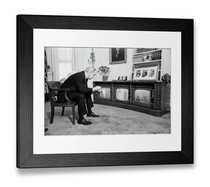 Framed Print : Johnson Watches Apollo 8 Mission Framed Print : Johnson Watches Apollo 8 Mission