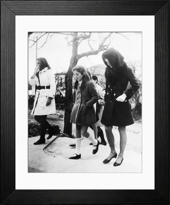 Framed Print : Portrait of Jacqueline Onassis, Caroline Kennedy and Christina Onassis Framed Print : Portrait of Jacqueline Onassis, Caroline Kennedy and Christina Onassis