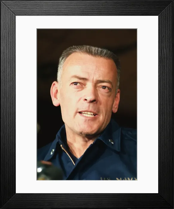 Framed Print : Portrait of Commander Lloyd Butcher Framed Print : Portrait of Commander Lloyd Butcher