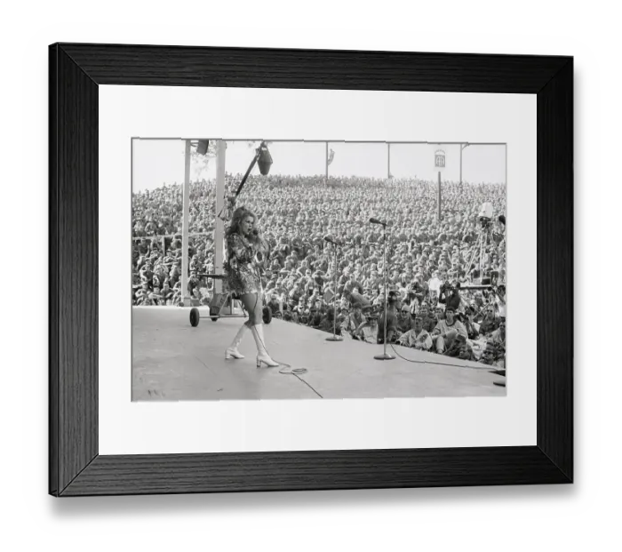 Framed Print : Actress Ann-Margret Entertaining Troops Framed Print : Actress Ann-Margret Entertaining Troops