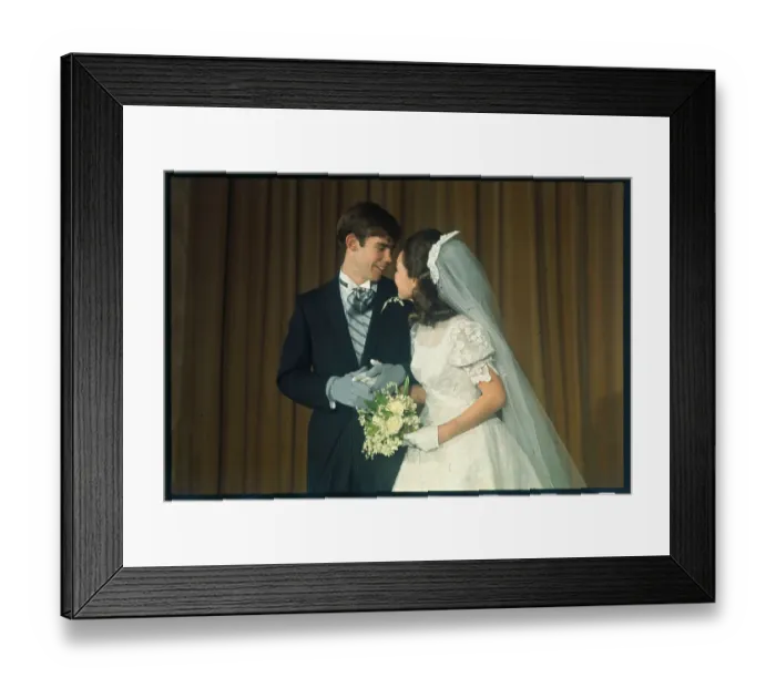 Framed Print : Wedding Portrait of David and Julie Eisenhower Framed Print : Wedding Portrait of David and Julie Eisenhower