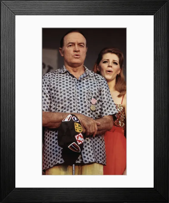 Framed Print : Bob Hope Singing for Troops Framed Print : Bob Hope Singing for Troops