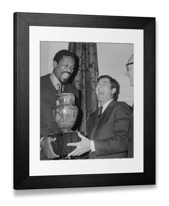 Framed Print : Bill Russell and Carl Yastrzemski Laughing Framed Print : Bill Russell and Carl Yastrzemski Laughing