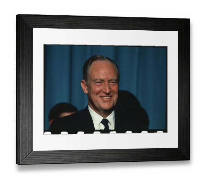 Framed Print : Portrait of William P. Rogers Smiling Framed Print : Portrait of William P. Rogers Smiling