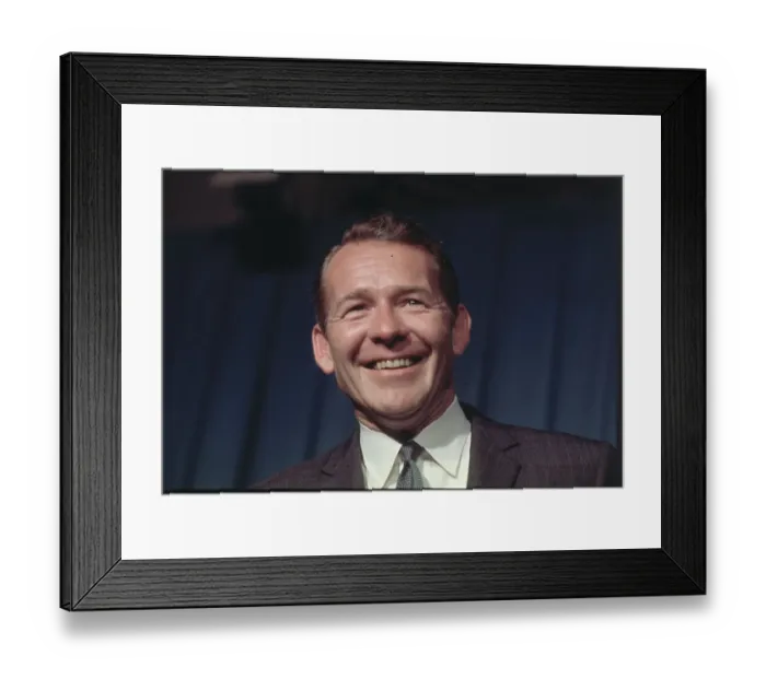 Framed Print : Portrait of Robert Finch Smiling Framed Print : Portrait of Robert Finch Smiling