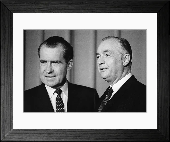 Framed Print : Richard Nixon with Maurice Stans Framed Print : Richard Nixon with Maurice Stans