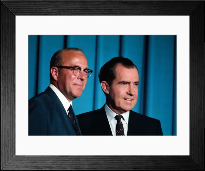 Framed Print : Richard Nixon and George Shultz Framed Print : Richard Nixon and George Shultz