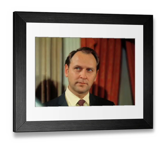 Framed Print : Portrait of William Safire Framed Print : Portrait of William Safire