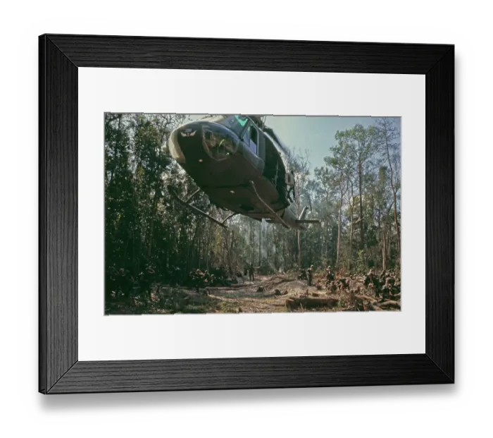 Framed Print : US Military Patrol, Vietnam War Framed Print : US Military Patrol, Vietnam War