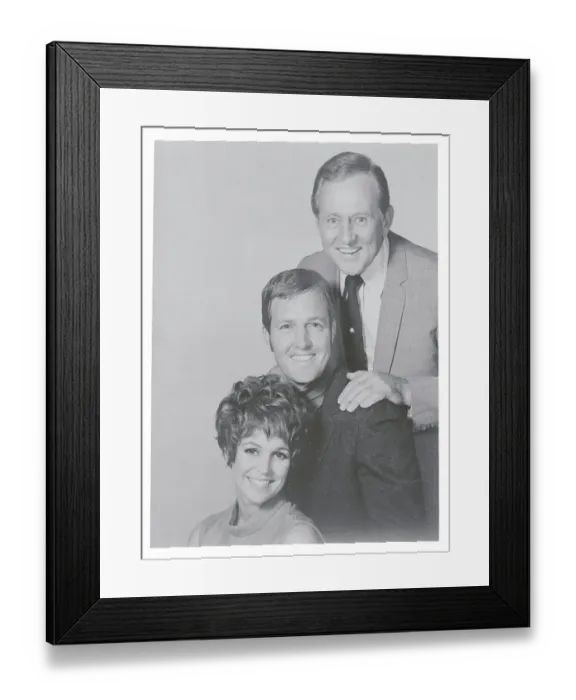 Framed Print : Portrait of Art, Jack, and Diane Linkletter Framed Print : Portrait of Art, Jack, and Diane Linkletter