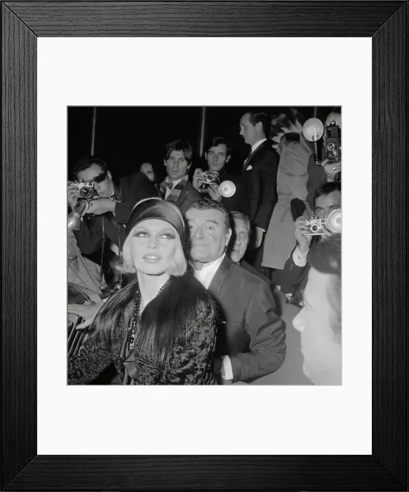 Framed Print : Brigitte Bardot Attending Movie Premiere Framed Print : Brigitte Bardot Attending Movie Premiere